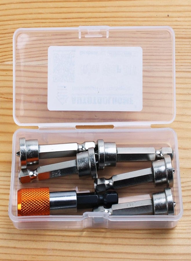 AUTOTOOLHOME 6pcs Drywall Screw Bit Magnetic Drywall Screw Setter Driver Bits for Plasterboard with 2" Quick Change Drill Bit Holder Positioning Bits Batch Head - Image 4