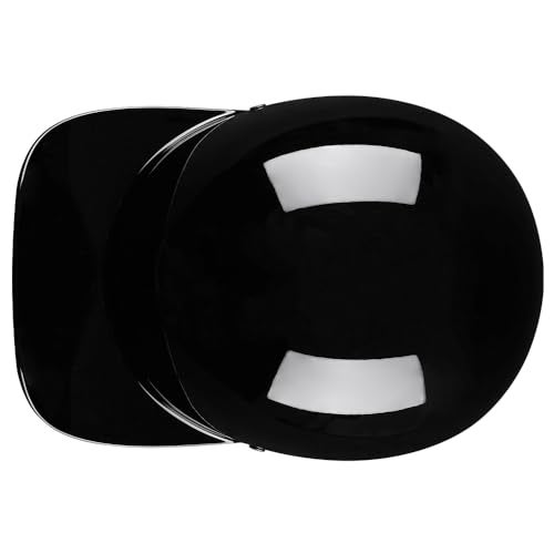 Woljay Vintage Retro Open Face Motorcycle Helmet Baseball Cap Half Helmets with pulldown Lens for Men Women Moped Cap Jet Scooter Street Cruiser DOT Certified Gloss BlackMedium - Image 5