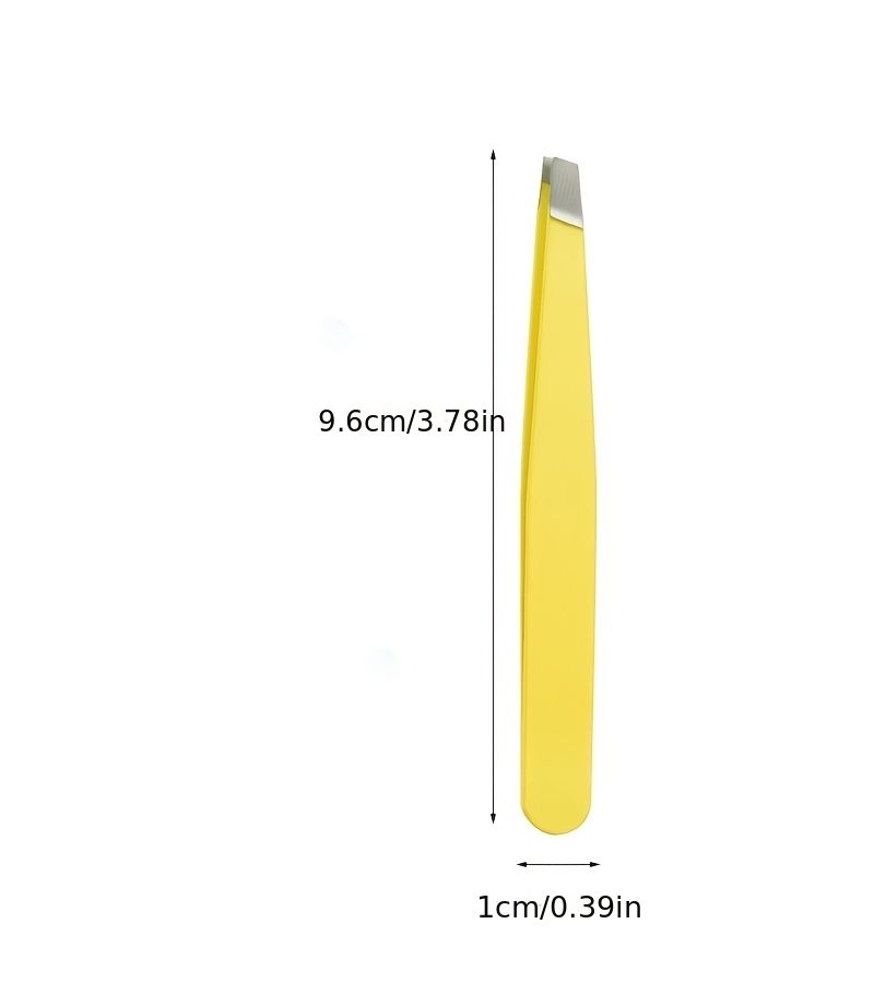 10 Pcs Slanted Tip Tweezers For Eyebrow Shaping Eyelash Extensions And Grooming Professional Precision Beauty Tool For Men Women And Salon Use - Image 4