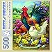 Bits and Pieces 500 Piece Jigsaw Puzzle for Adults Chicken Yard Rooster Seed Mother Hen Corn Chicks Farm Jigsaw Puzzle by Artist Oleg Gavrilov Completed Puzzle Size 18 x 24 - Image 4