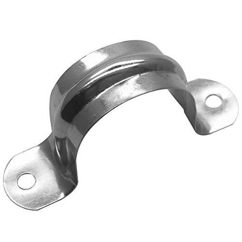 Nge 1inch Rigid Pipe Strap Clamp-Two Hole Strap-U Bracket Tube Clip-Stainless Steel Heavy Duty Pipe Fasten Holder-Secures Conduit，50Pcs（35mm) - Image 2