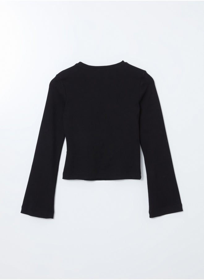 LC WAIKIKI - Crew Neck Textured Women's Bodysuit - Image 1