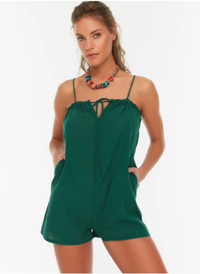 trendyol Pocket Detail Strappy Jumpsuit