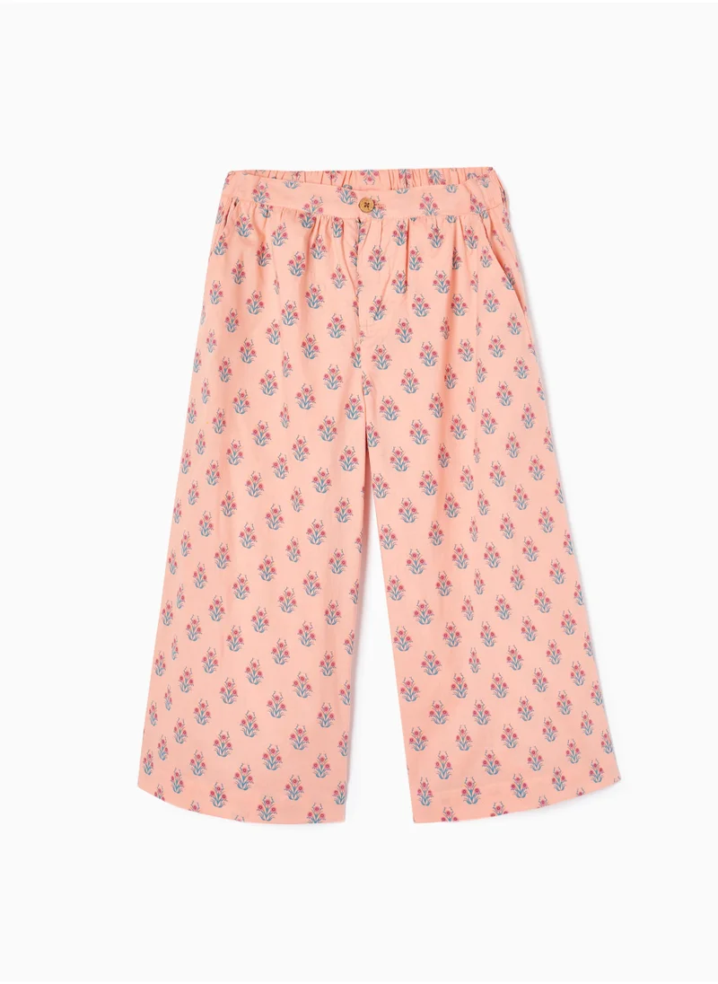 Zippy Zippy Printed Trousers In Cotton For Girls