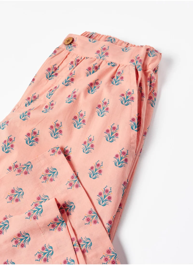 Zippy Zippy Printed Trousers In Cotton For Girls