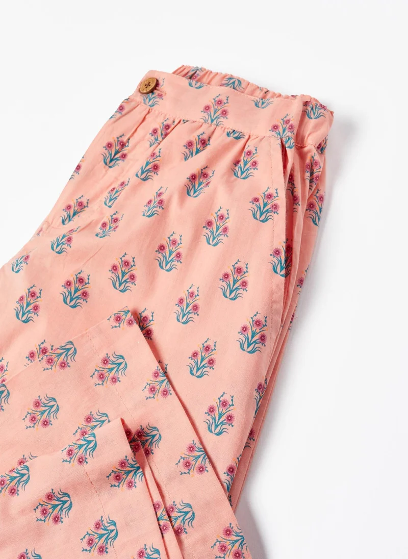 Zippy Zippy Printed Trousers In Cotton For Girls