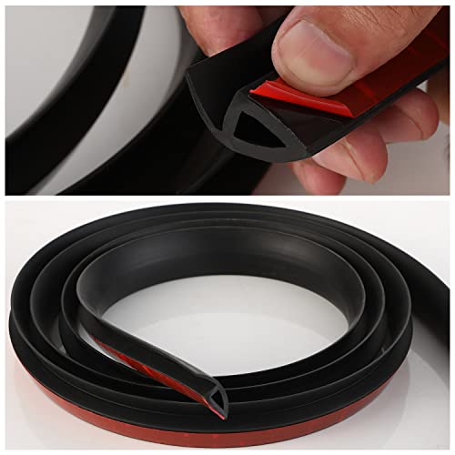 BNELL Carpet & Floor Edging Trim Strip,Self Adhesive-PVC Floor Transition Strip,Thresholds for Doorways with a Height Less Than 10 MM (20FT_Black)… - Image 3