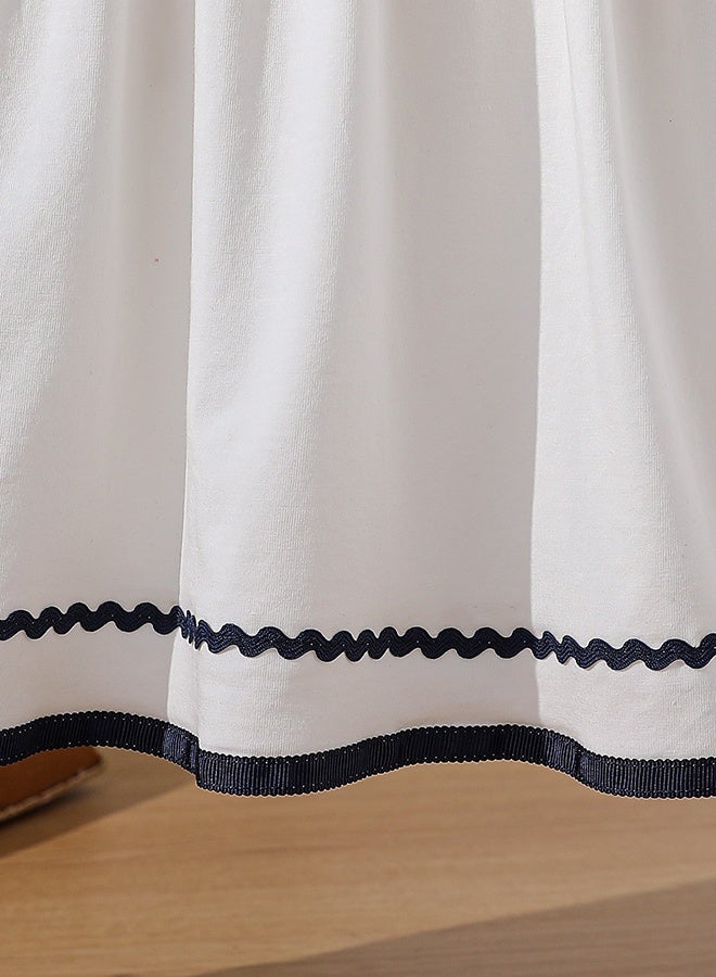 KUYEEBEAR Girls White Preppy Summer Dresses - Image 5