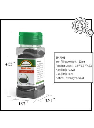 Magnetic Iron Powder for Magnet Education Iron Filing Jar (12 Ounces) with Shaker lid - pzsku/Z936B85E64F42181A1F96Z/45/_/1722071663/4e880c6a-0383-40e2-860b-521d66d717de