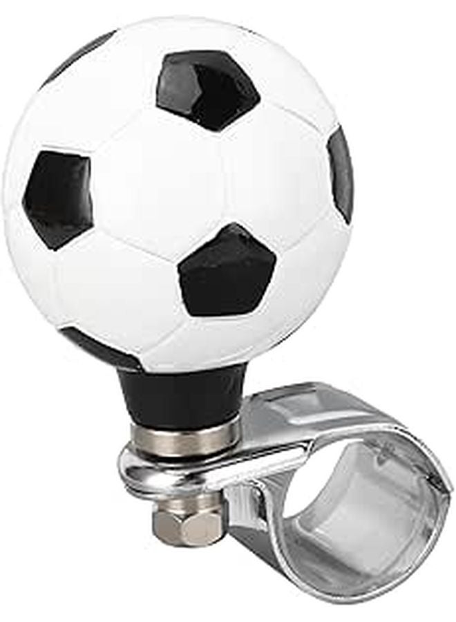Universal Steering Wheel Spinner Knob Football Style Ergonomic Comfort Resin and Metal Construction - Image 1