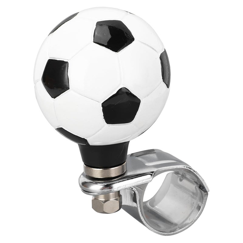 Universal Steering Wheel Spinner Knob Football Style Ergonomic Comfort Resin and Metal Construction - Image 2