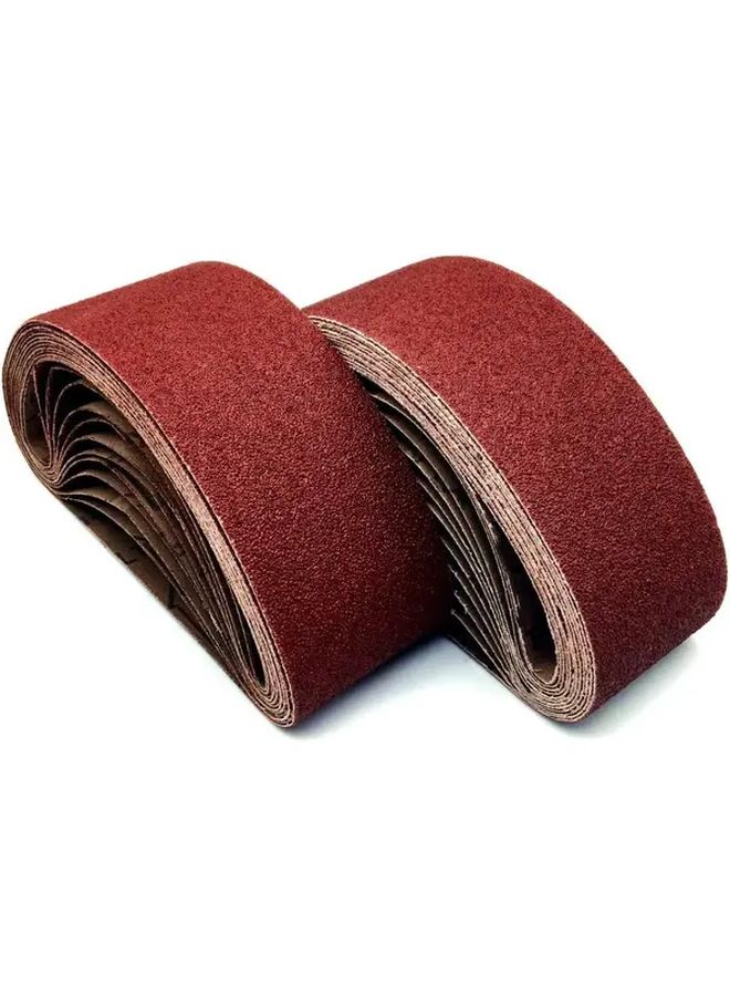 4 Pack 4x24 Inch 610x100mm Sanding Belt 40 Grits Blue Aluminum Oxide for Wood Metal Paint Sanding - Image 1