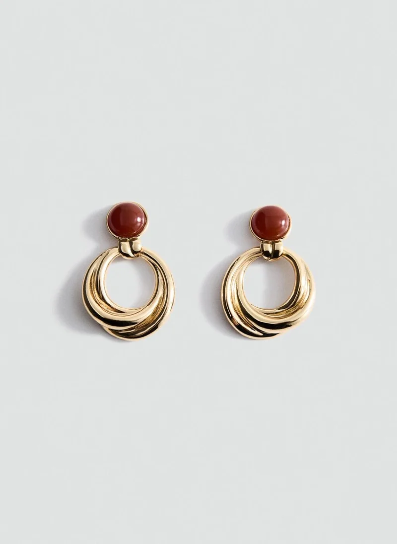 مانجو Mixed hoop earrings