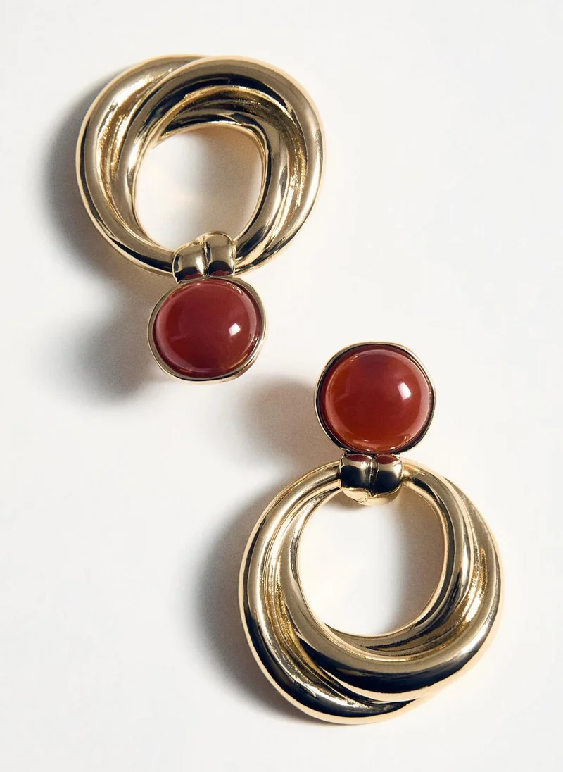 مانجو Mixed hoop earrings