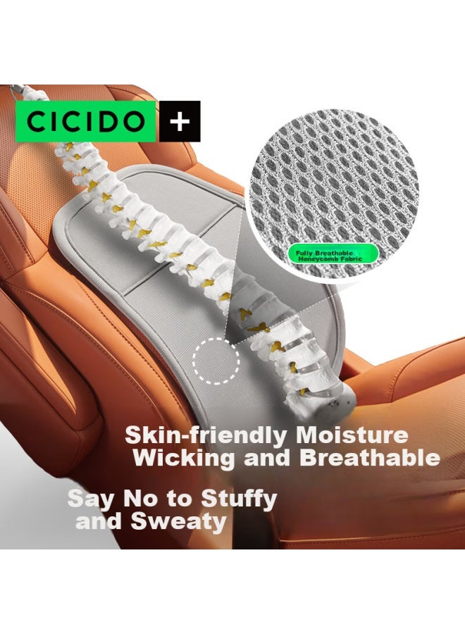 Cicido Car Lumbar Support, Summer Waist Cushion, Breathable Waist Pad, Seat Backrest, Car Waist Support, Driving Pillow - Image 2