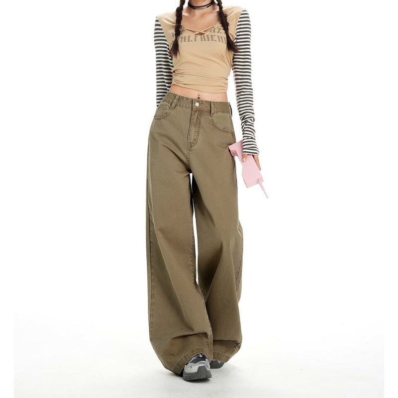 Unisex Classic Denim Jeans Loose Fit Daily Outdoor Wear - Image 3