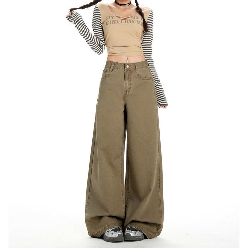 Unisex Classic Denim Jeans Loose Fit Daily Outdoor Wear - Image 2
