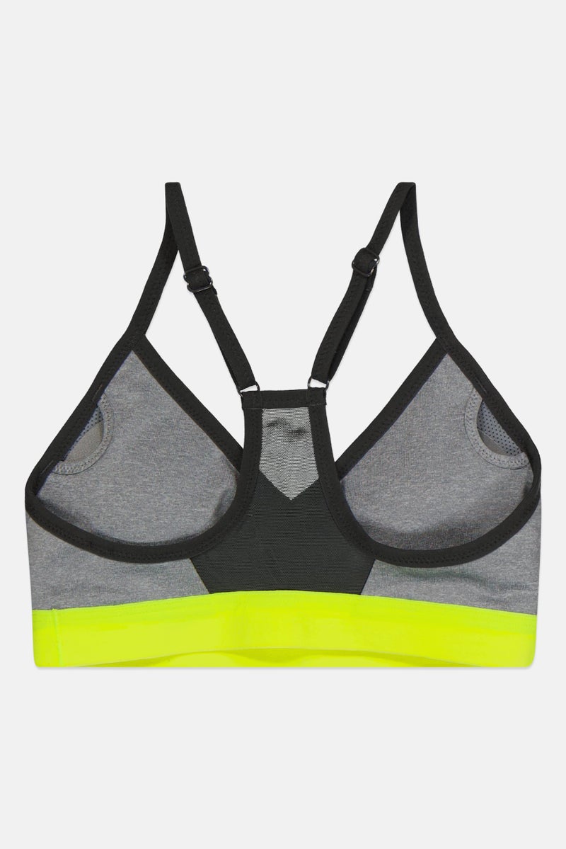 Nike Women Pro Indy Padded Sports Bra, Grey - Image 3