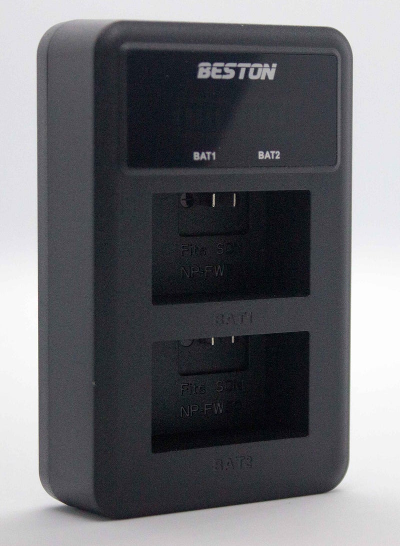 BESTON BESTON Dual Charger for Sony FW50 with USB Type-C - Image 2