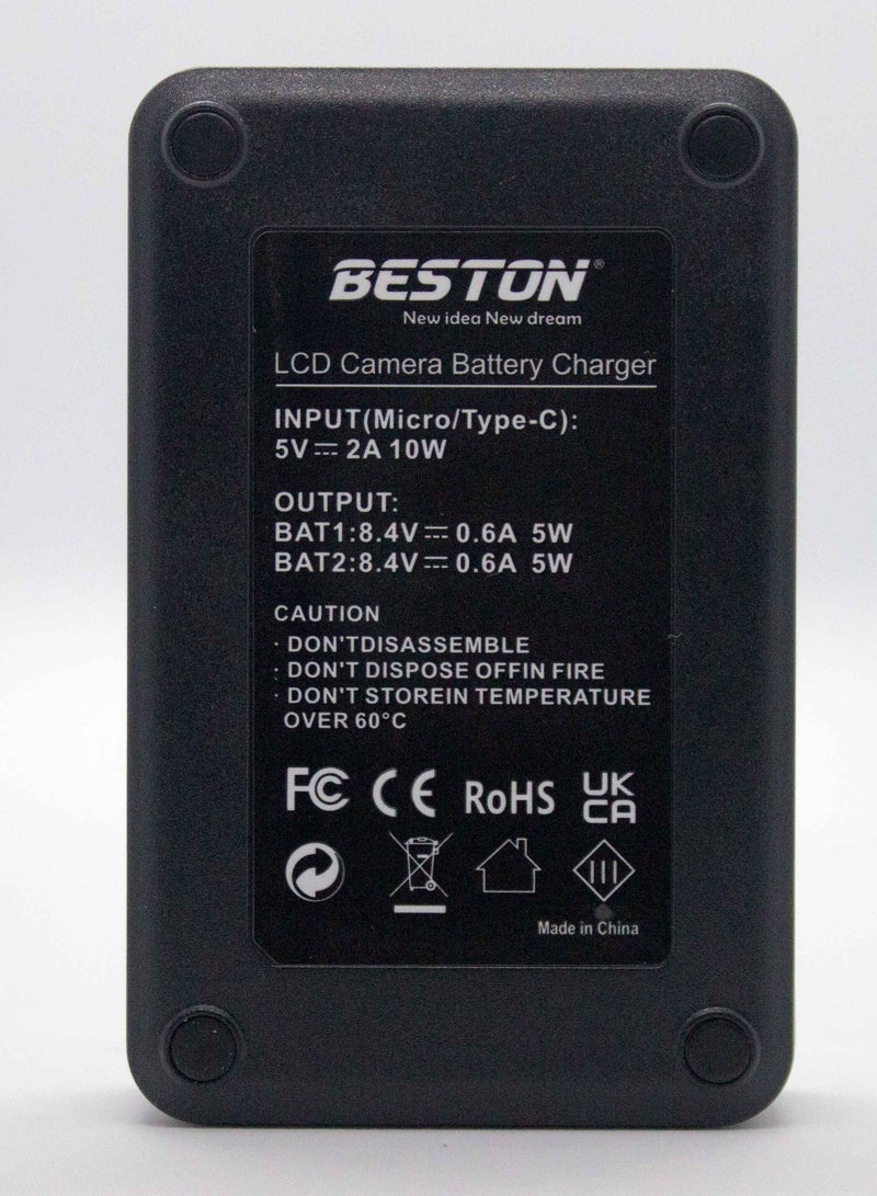 BESTON BESTON Dual Charger for Sony FW50 with USB Type-C - Image 5