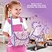 Dolls To Play Baby Doll Stroller Bed and Swing Nursery Playset Baby Doll Accessories Furniture Set Convertible High Chair Diaper Bag Role Play Deluxe Purple Doll Set - Image 4