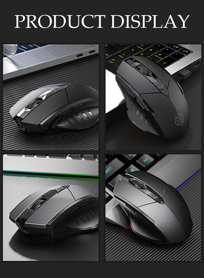 DUNISO Bluetooth Mouse Wireless Mouse with 6 Buttons 3 Adjustable DPI Levels Ergonomic Computer Mouse for Laptop Computer Mac PC Windows Chromebook Notebook - Image 3