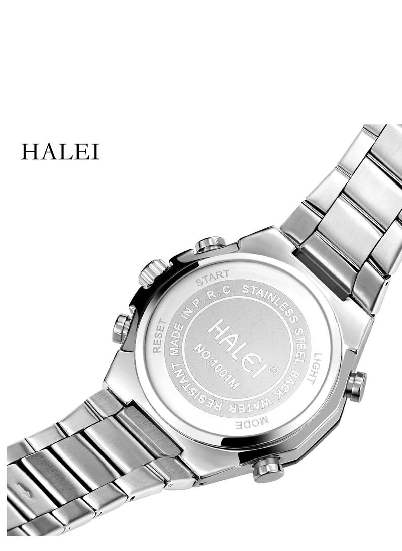 HALEI - 1001 Quartz Simple Sports Style 3-Hand Calendar Men's Watch - Image 1