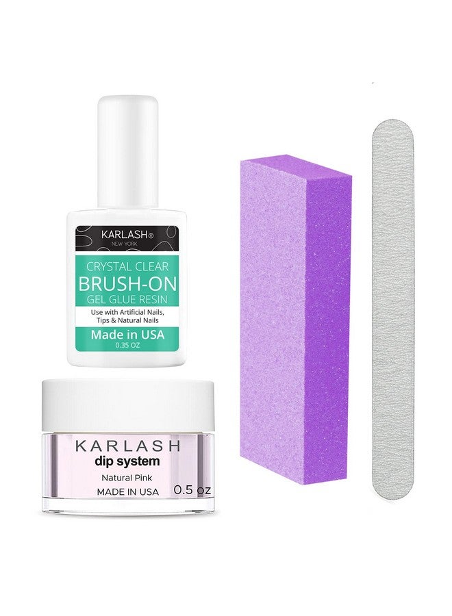 Karlash Nail Repair Kit for Broken Cracked Split Nails. Emergency Easy Quick Fix (Natural Pink) - Image 1
