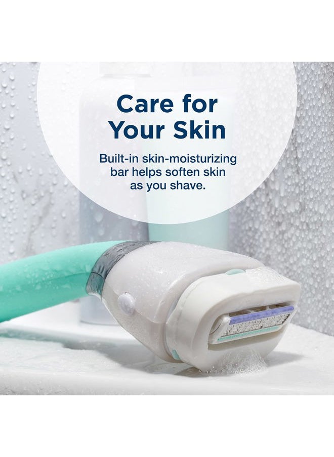Intuition Schick Intuition Sleek Razors for Women with Sensitive Skin | 1 Razor & 3 Intuition Razor Blades Refill with Organic Aloe  - Image 3