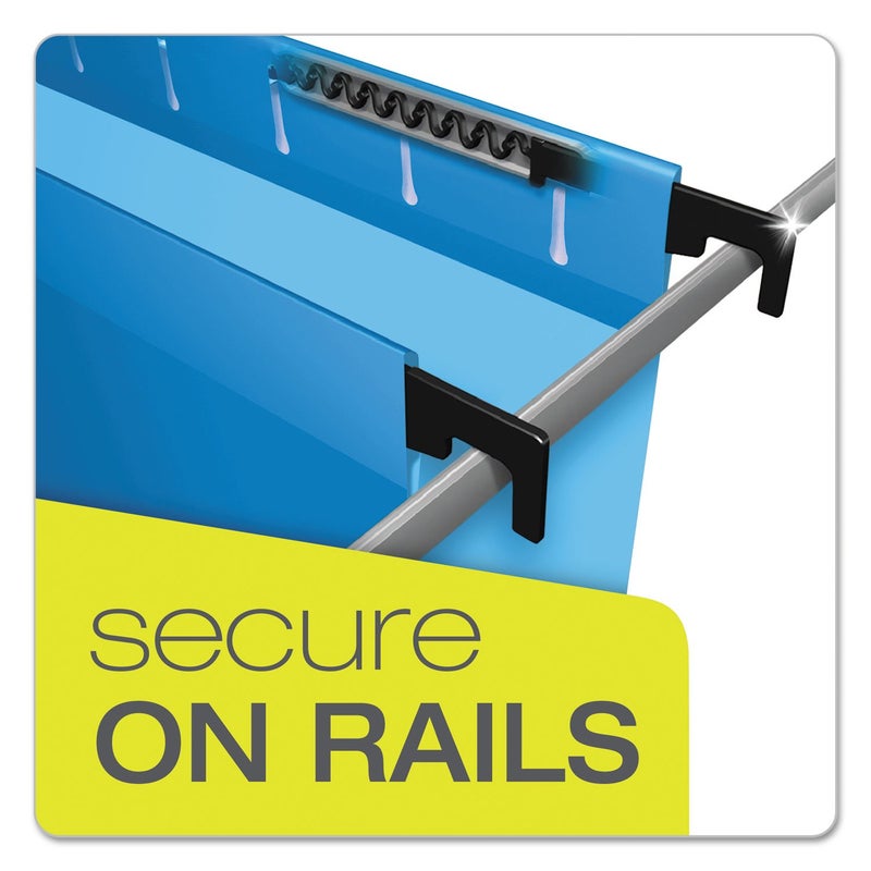 Pendaflex SureHook Reinforced Hanging Folders, Letter Size - Sheets, Blue, 20 per Box (6152 1/5 BLU), 13 x 2.81 x 9.56 inches - Image 2