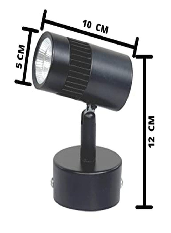 JACKAL مصباح جاكال® LED بقوة 6 وات، مصباح سقف داخلي/مصباح تركيز/مصباح جداري (لون - أبيض دافئ) | رأس إضاءة قابل للدوران بمرونة | مثالي للمطابخ وغرف المعيشة والمراكز التجارية – (ضمان 6 أشهر) (عبوة من 3 مصابيح) - Image 4