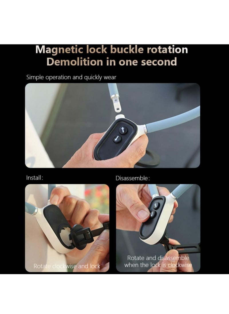Neck Phone Holder Hands-Free Magnetic Neck Mount POV/Vlog Selfie Holder for  iPhone 15 14 13 12 11 10 SAMSUNG HUAWEI XIAOMI Phone Accessories (Pink)  - Image 3