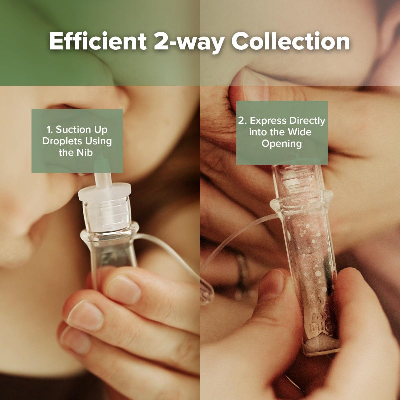 هاكا Manual Breast Pump 5oz/150ml  Silicone Colostrum Collector Kit Ready-to-Use Pack (0.1oz/4ml, 6pcs) - Image 5