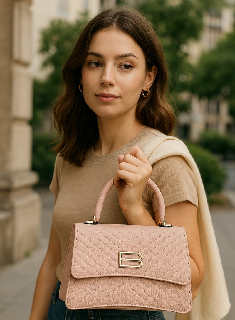 VIPTOUR Women’s PU Leather Handbag Stylish Top Handle Bag with Zipper Closure, Lightweight & Durable Shoulder Bag - Image 3