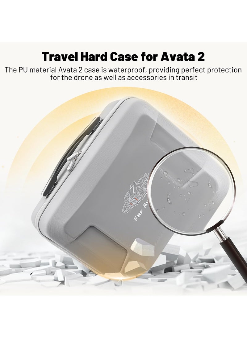 Barakah حقيبة صلبة مقاومة للماء لجهاز DJI Avata 2 Fly More Combo، حقيبة سفر محمولة لحماية نظارات DJI 3/جهاز التحكم RC Motion 3/جهاز التحكم عن بعد FPV 3 الملحقات - Image 5