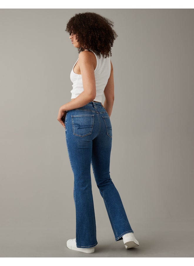American Eagle - AE Next Level جينز متعرج فائق الخصر ومتوهج - Image 1