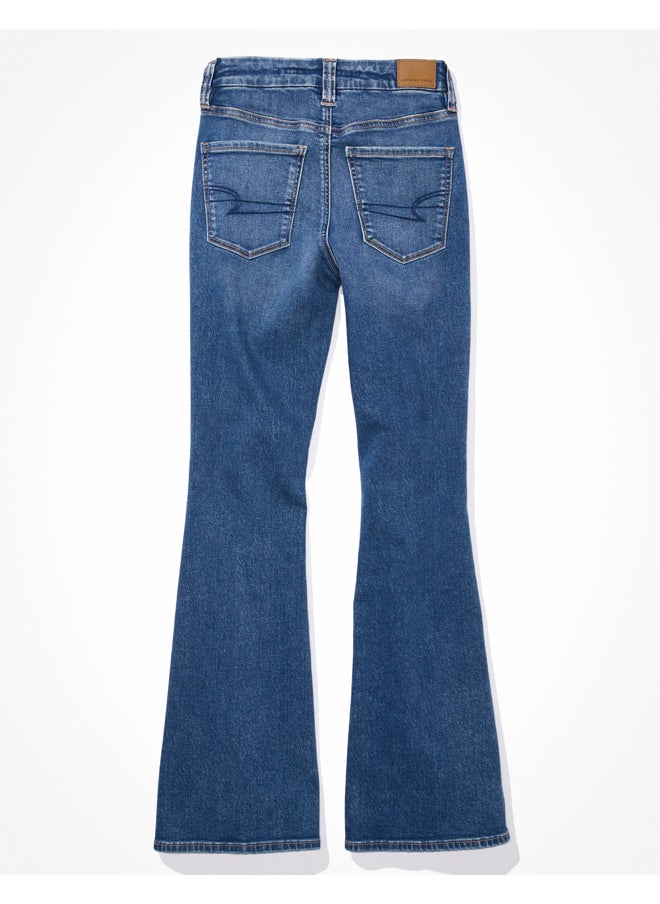 American Eagle - AE Next Level جينز متعرج فائق الخصر ومتوهج - Image 1