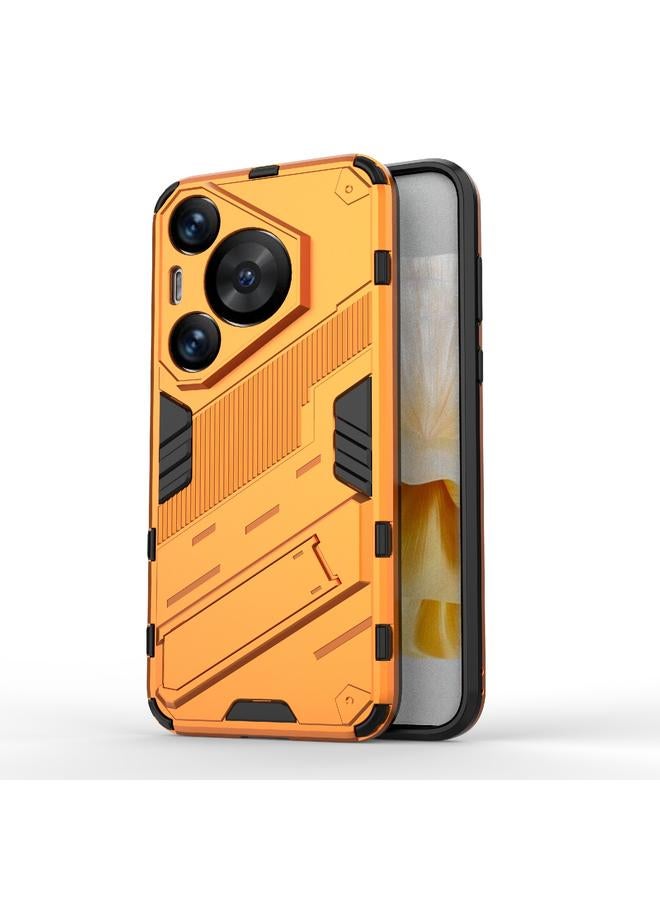 زبون جراب لهاتف Huawei Pura 70 Pro / 70 Pro+ Punk Armor 2 في 1 PC + جراب هاتف TPU مع حامل - Image 1