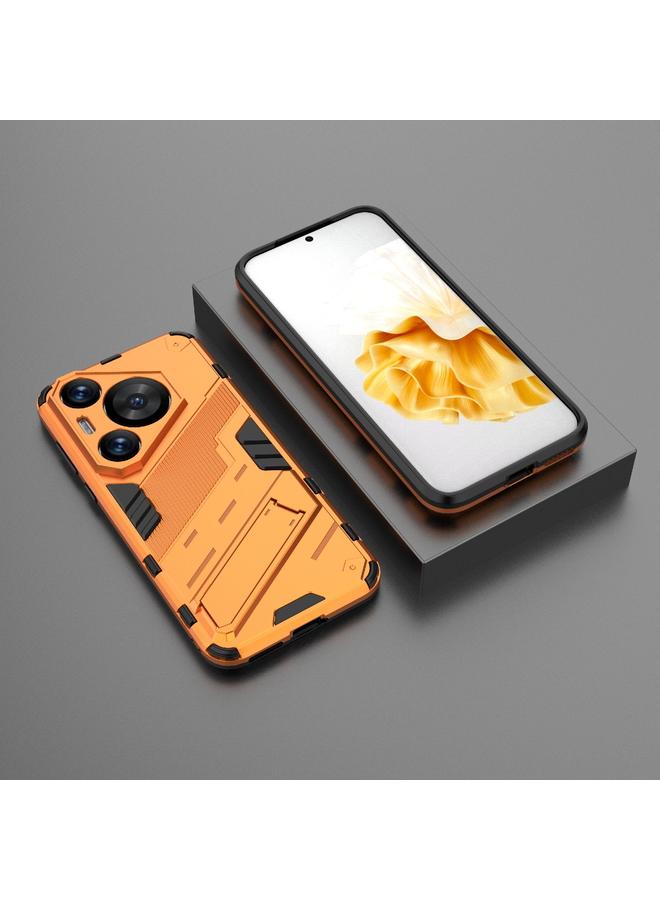 زبون جراب لهاتف Huawei Pura 70 Pro / 70 Pro+ Punk Armor 2 في 1 PC + جراب هاتف TPU مع حامل - Image 2