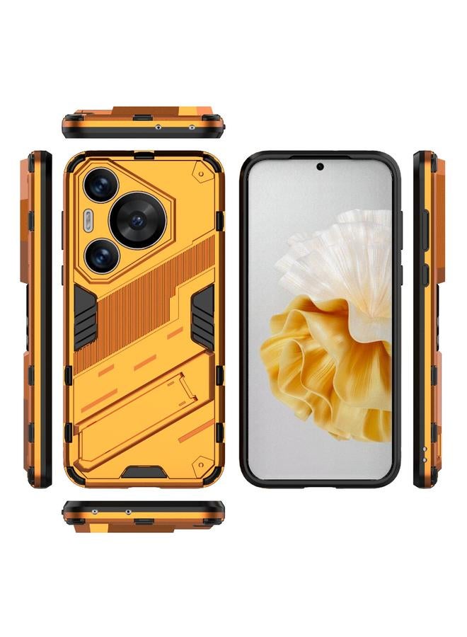 زبون جراب لهاتف Huawei Pura 70 Pro / 70 Pro+ Punk Armor 2 في 1 PC + جراب هاتف TPU مع حامل - Image 3