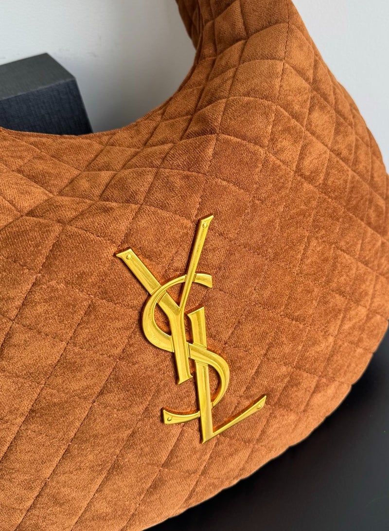 Yves Saint Laurent ICARE HOBO EN CUIR SUEDE MATELASS - Image 5