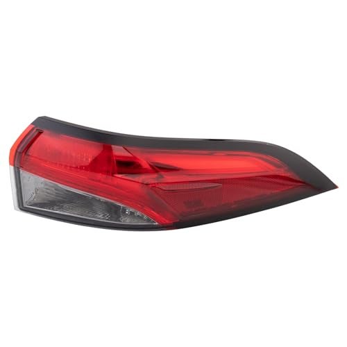 TRQ Outer Rear Right Passenger Side Tail Light Assembly Fits 2020 2021 2022 Toyota Corolla XLE 2020 2021 2022 Toyota Corolla XSE - Image 1