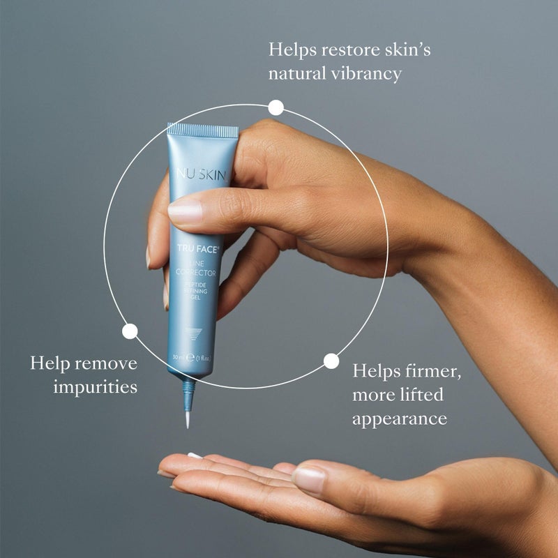 Nu Skin NuSkin Tru Face Line Corrector | Wrinkle Reducing Peptides | Aging for Fine Lines | Targets Mouth Lines & Forehead Wrinkles for Youthful, Smooth Skin | Put on before makeup & Face Wash | 1 Pack - Image 4