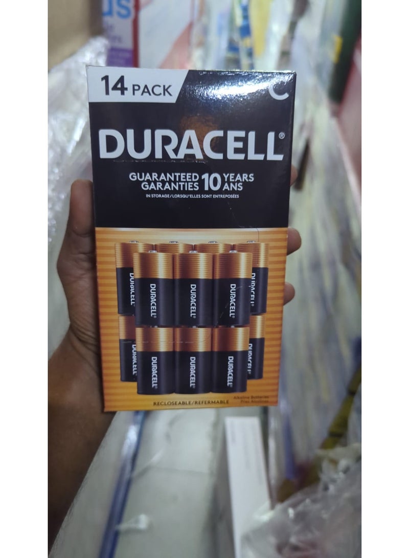 دوراسيل بطاريات قلوية من النوع C - عبوة من 14 بطارية | طاقة تدوم طويلاً للألعاب والمصابيح اليدوية والأجهزة - Image 3