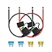 iGreely 10 Gauge Fuse Holder 10 AWG Inline Heavy Duty Wire Fuse Holder with 30 AMP ATCATO Blade Fuses for Automotive Car Motorcycle Marine RV 2Ft60CM - Image 2