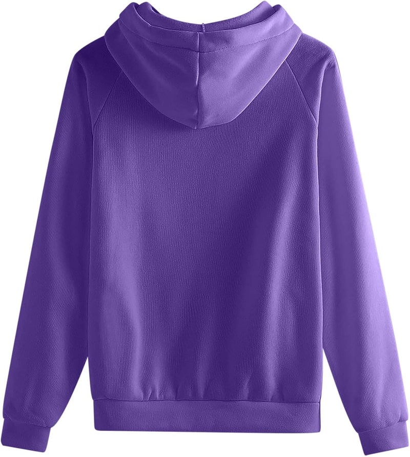 woobles Tracksuit For Men And Women 2Pcs Outfits Long Sleeve Pullover Hoodie Sweatshirt + Sweatpant Athletic Fall Winter Sweatsuits XX-Large Purple - Image 5