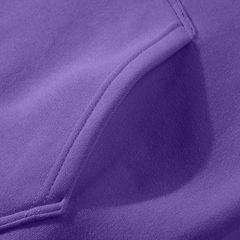 woobles Tracksuit For Men And Women 2Pcs Outfits Long Sleeve Pullover Hoodie Sweatshirt + Sweatpant Athletic Fall Winter Sweatsuits XX-Large Purple - Image 3