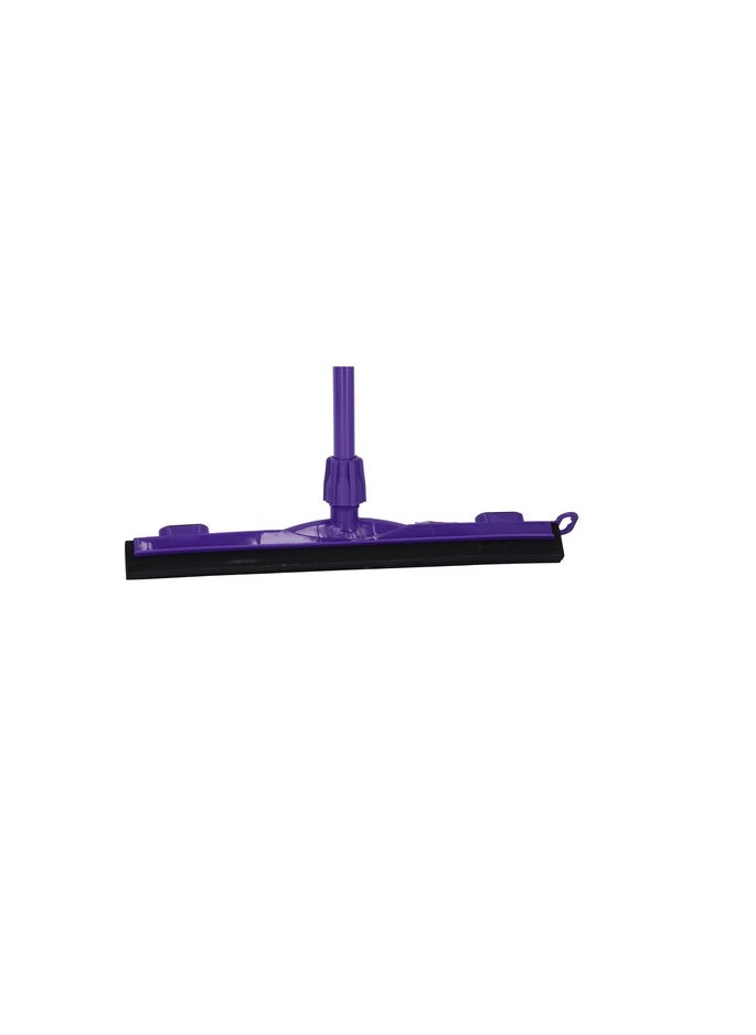DELCASA - Delcasa Floor Squeegee With Metal Stick - Floor Wiper - Commercial Standard Floor Squeegee With Long Handle For Wet Room, Floor, Windows, Tile, Shower, Garage, Hanging Loop With Broad Wiper - Image 1