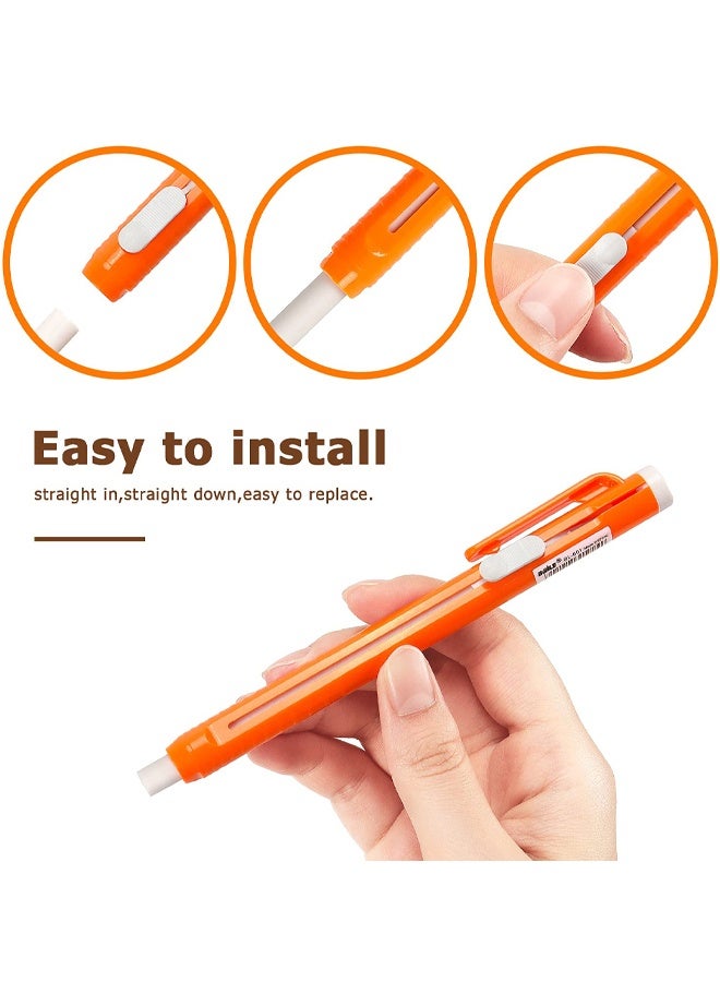 4 Pieces Retractable Mechanical Eraser Pen, Pen-Style Erasers Pencil Click Big For Drawing, Art, Drafting, Sketching Adults, Kids Office, School Supplies - Image 4