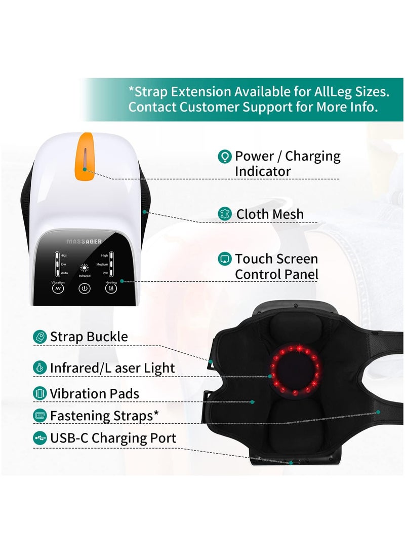 Cordless Knee Massager Joint Pain Relief for Swelling Stiff Joints Stretched Ligament and Muscles Injuries - Image 2